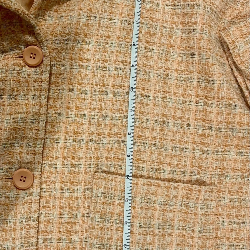 LE LIS peach tweed skirt and blazer NWT - Picture 7 of 8
